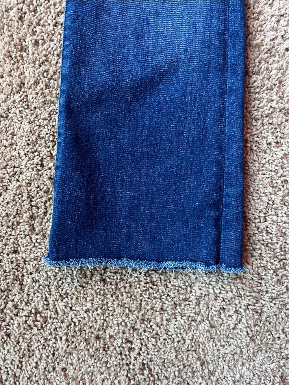 MOTHER The Hustler Ankle FrayMedium Blue Straight-Leg Jeans Size 27 - Picture 6 of 16